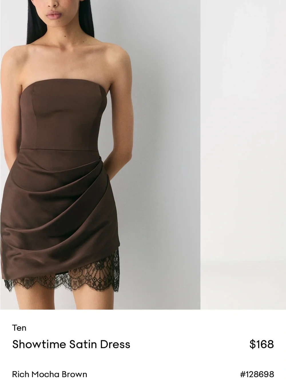 Aritzia showtime satin dress - Picture 2 of 4